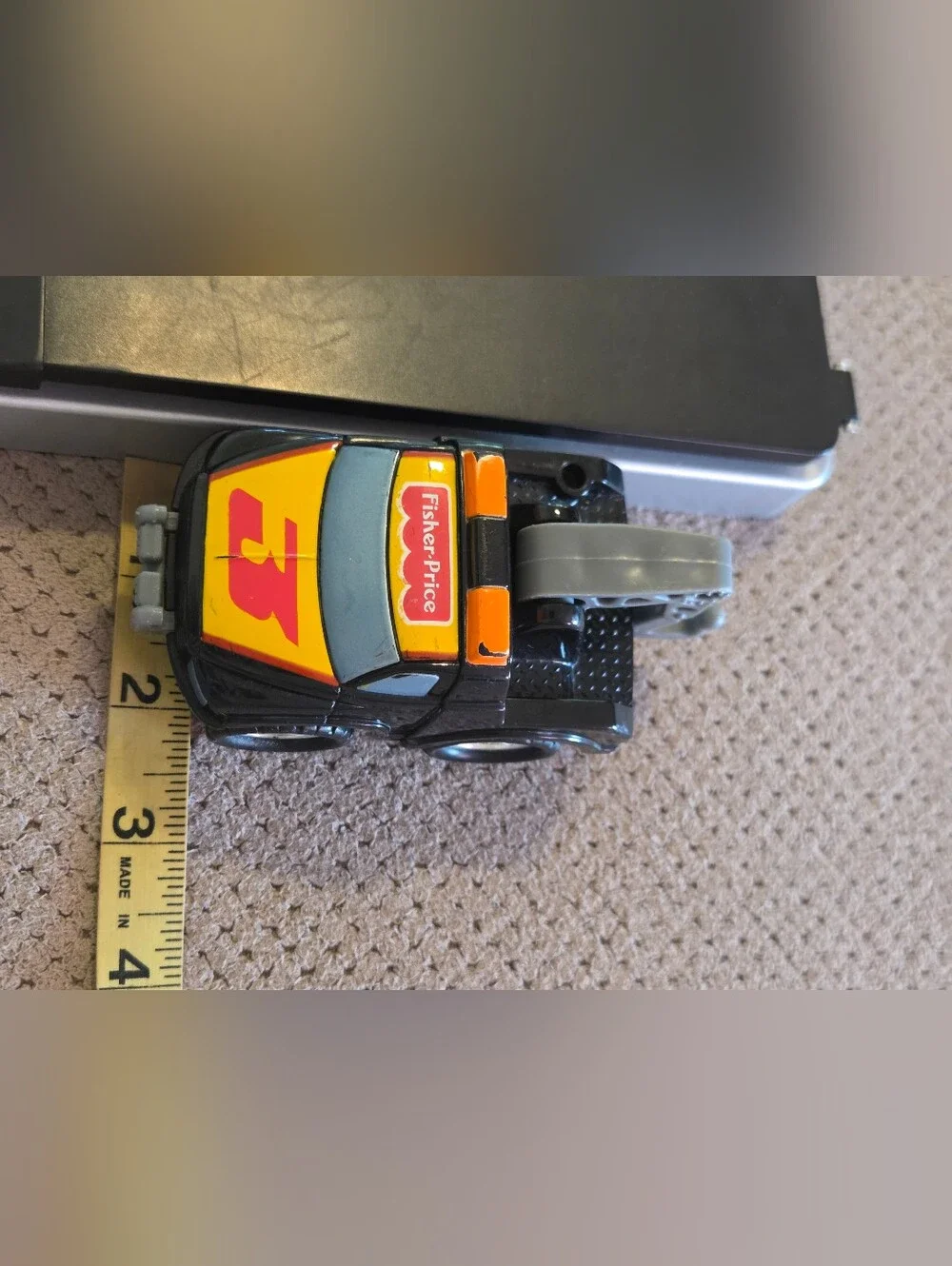 Fisher Price 1995 Vintage Big Action Garage Replacement Black Tow Truck